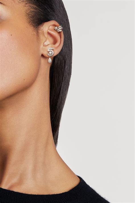 chanel etoile filante earrings|Étoile Filante Earrings White Gold & Diamond .